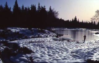 Randonnée à raquettes au lac des Pises, massif de l'Aigoual