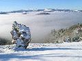massif du Sancy depuis le volcan de la Vache