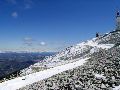 les alpes et la pente sommitale du ventoux